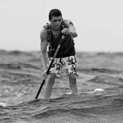 Jake Jensen racing in Fiji