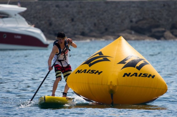 Casper Steinfath at the much warmer SUP Race Cup, France // photo Copyright © Michel Terrien