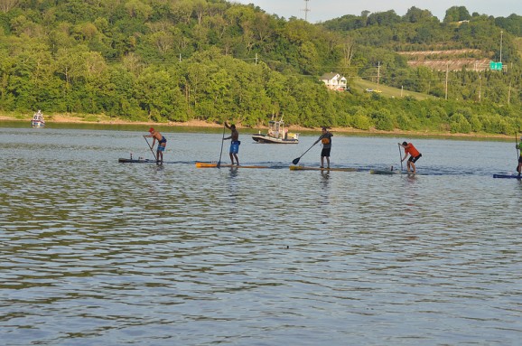 Stand Up Paddle racing @ Cincinatti Paddlefest
