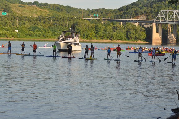 Stand Up Paddle racing @ Cincinatti Paddlefest