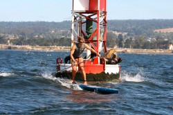 Jamie Mitchell WINS the Surftech Jay Race // photo © Tyler Fox/SantaCruzWaves.com