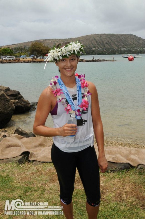 Talia Gangini wins Molokai-2-Oahu 2012