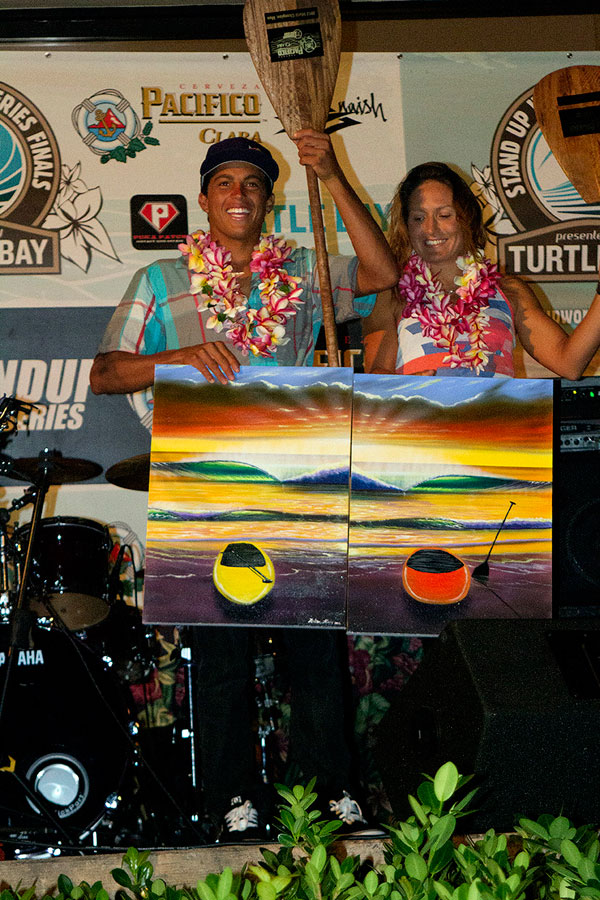 2012 Stand Up World Series Champions - Kai Lenny and Annabel Anderson