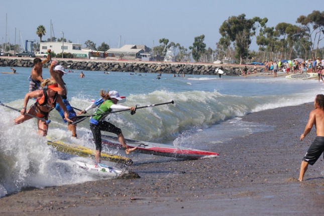 Battle of the Paddle shorebreak