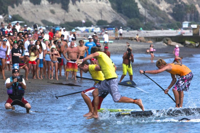Battle of the Paddle shorebreak