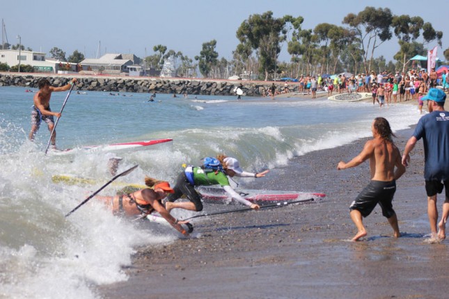Battle of the Paddle shorebreak