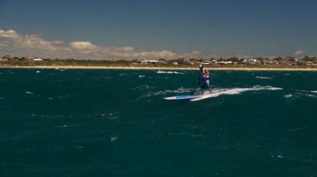 Stand Up Paddling downwind