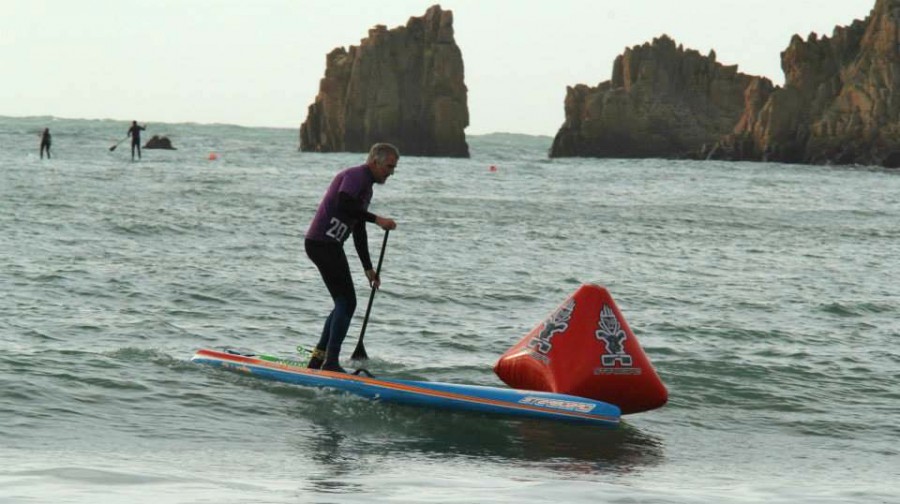 Stand Up Paddle Racing on the Isle of Jersey