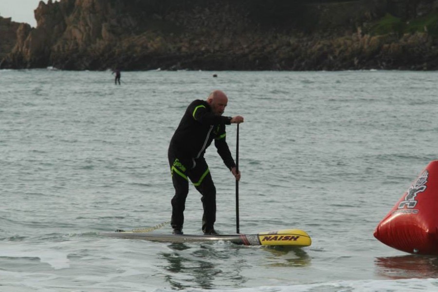 Stand Up Paddle Racing on the Isle of Jersey