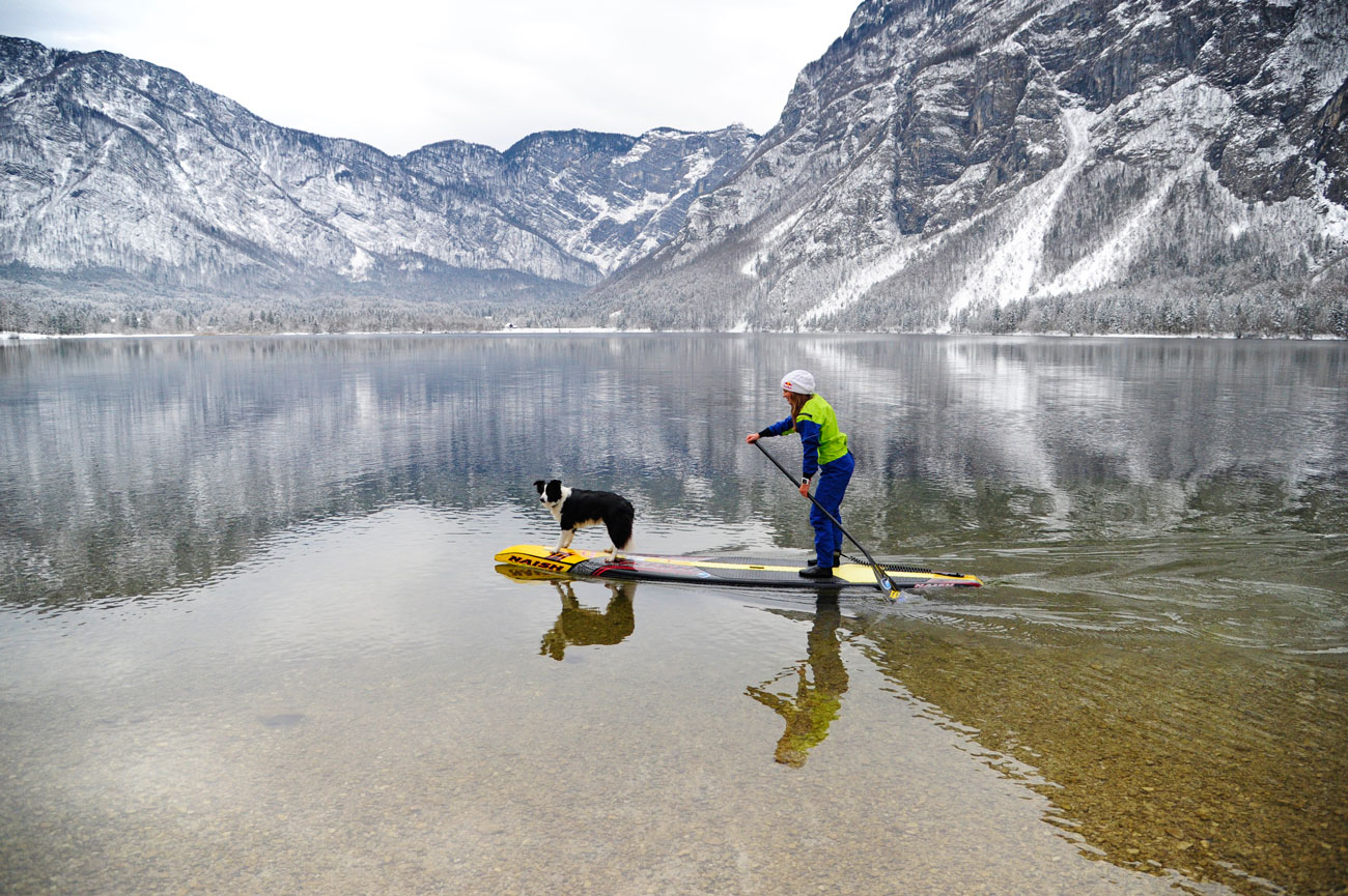 Manca Notar's Beautiful Winter SUP Wonderland