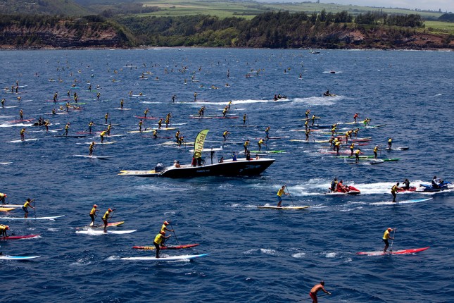 OluKai Ho stand up paddle race Maui