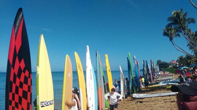 Rincon Beachboy stand up paddling race