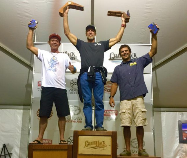 2015 Chattajack podium from left-right: me (2nd), Larry (1st) and Mike (3rd)