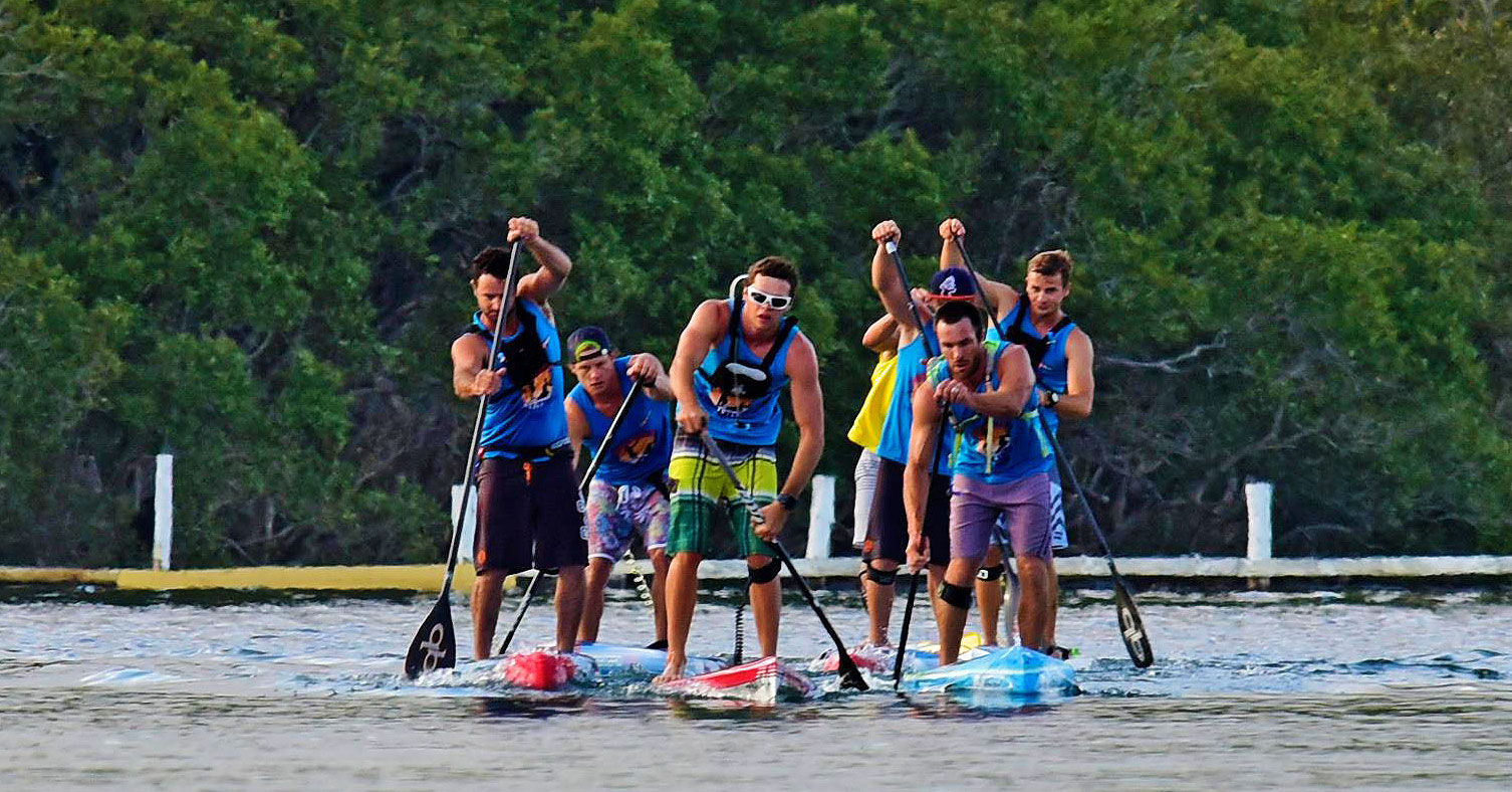 Contender Michael Booth Wins the Forster Island Paddle Festival SUP Racer