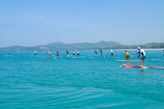 stand up paddling in Thailand