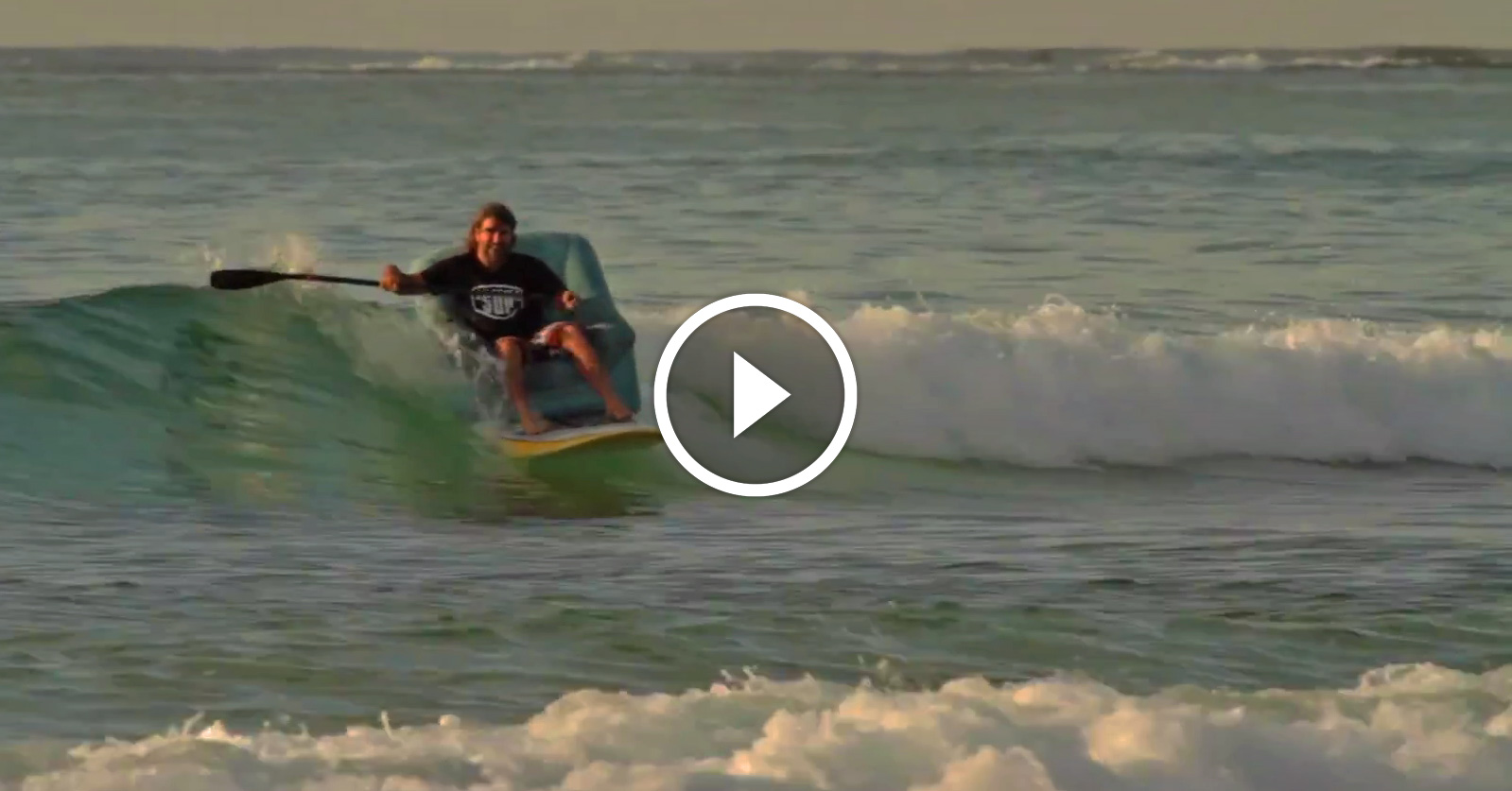 Taking the Term 'Couch Surfing' to a Whole New Level SUP Racer