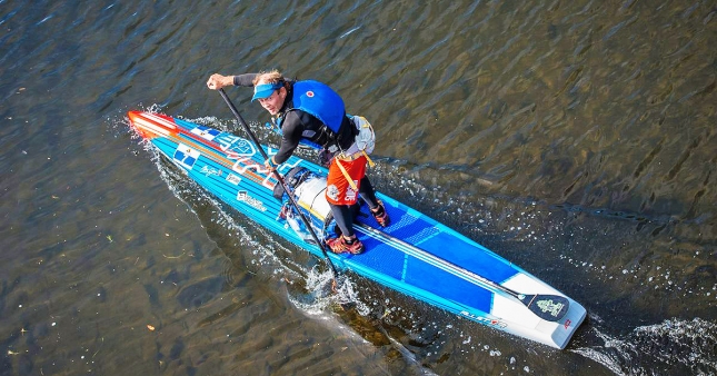 Bart de Zwart competing in the 220km (136 mile) Muskoka River X race in Canada (photo: Andy Zeltkalns)