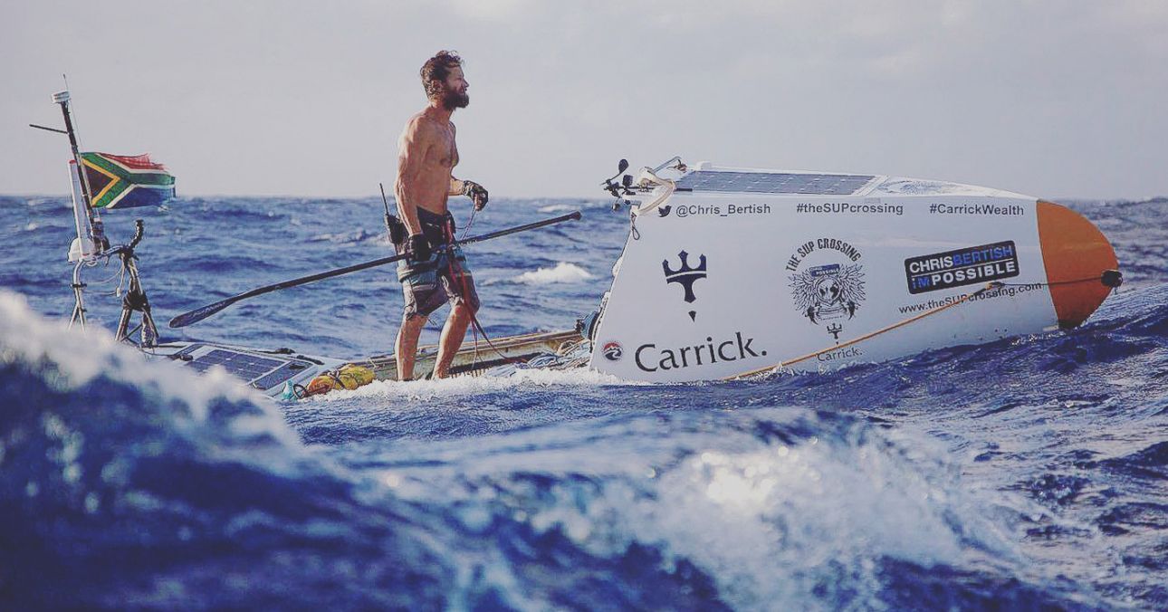 Chris Bertish's Other Atlantic Crossing Record Making Paddleboarding